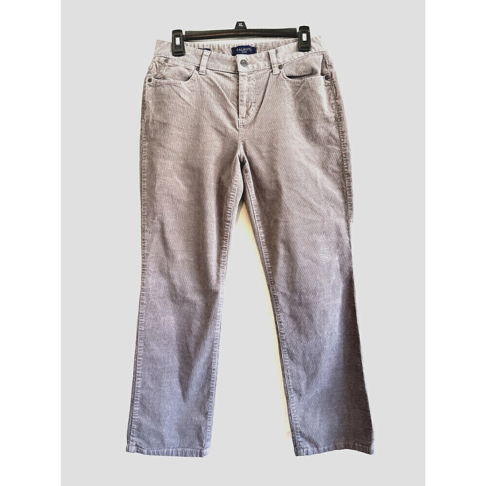 Talbots Petites Heritage Corduroy Pants Size 6P Grey Minimal Modern Office‎